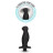 Черный анальный вибромассажёр Silicone Vibrating Prostate Massager 02 - 10,8 см. 