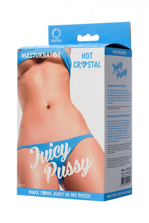 Прозрачный реалистичный мастурбатор Juicy Pussy Hot Crystal 