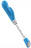 Голубой вибратор-кролик Bwild Deluxe Bunny - 19,3 см. 