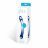 Синий изогнутый фаллоимитатор Curved G-Spot Glass Dildo - 16 см. 