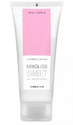 Смазка на водной основе Mixgliss Sweet с ароматом бабл-гам - 70 мл.
