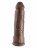 Коричневый фаллоимитатор-гигант 12&quot; Cock with Balls - 30,5 см. 
