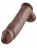 Коричневый фаллоимитатор-гигант 12&quot; Cock with Balls - 30,5 см. 