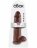 Коричневый фаллоимитатор-гигант 12&quot; Cock with Balls - 30,5 см. 
