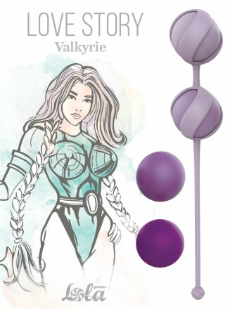 Набор из 4 фиолетовых вагинальных шариков Valkyrie 
