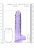 Фиолетовый фаллоимитатор Realrock Crystal Clear 9 inch - 25 см. 