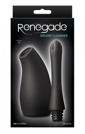 Черный анальный душ Renegade Deluxe Cleanser 