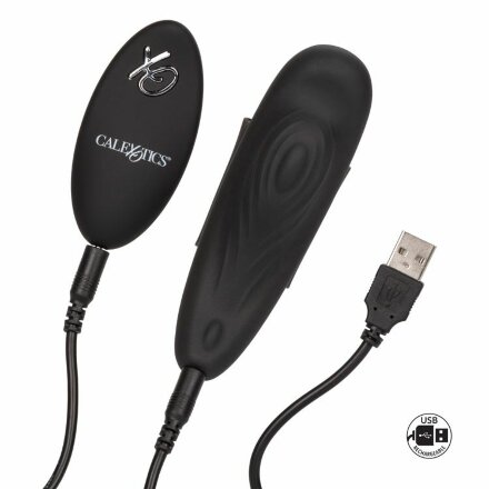 Чёрный вибростимулятор для ношения в трусиках Lock-N-Play Remote Panty Teaser 