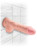 Телесный фаллоимитатор на присоске 10&quot; Triple Density Fat Cock with Balls - 27,9 см. 
