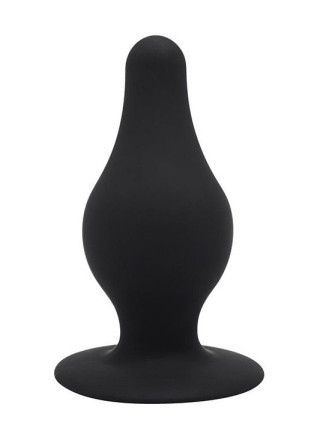 Черный анальный стимулятор DUAL DENSITY PLEASURE PLUG XS - 6,4 см. 