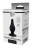 Черный анальный стимулятор DUAL DENSITY PLEASURE PLUG XS - 6,4 см. 