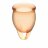 Набор оранжевых менструальных чаш Feel confident Menstrual Cup 