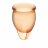 Набор оранжевых менструальных чаш Feel confident Menstrual Cup 