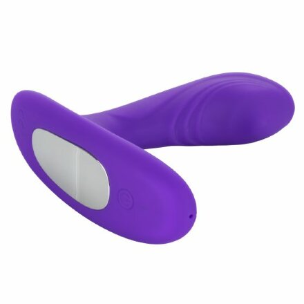 Фиолетовый вибромассажёр простаты Silicone Remote Pinpoint Pleaser 