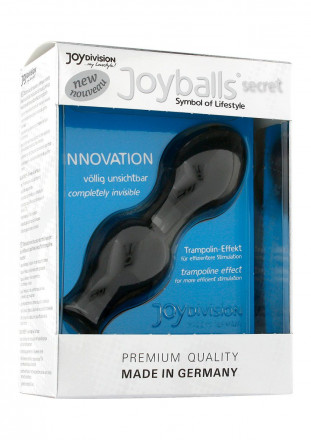 Чёрные вагинальные шарики Joyballs Secret 