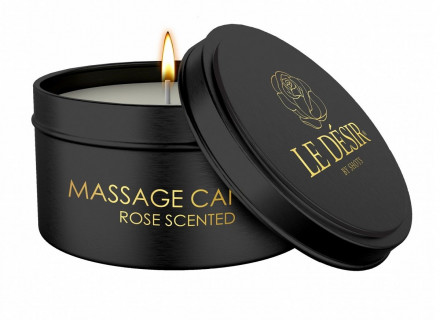 Массажная свеча с ароматом розы Massage Candle Rose Scented - 100 гр. 