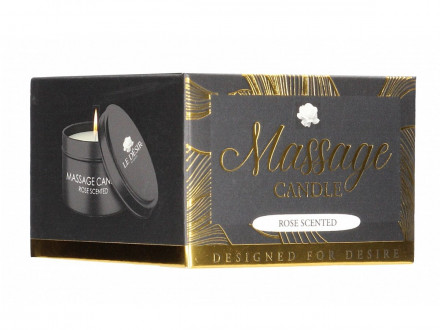 Массажная свеча с ароматом розы Massage Candle Rose Scented - 100 гр. 
