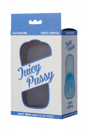 Прозрачный реалистичный мастурбатор Juicy Pussy Subtle Crystal 