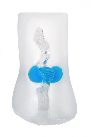 Прозрачный реалистичный мастурбатор Juicy Pussy Subtle Crystal 