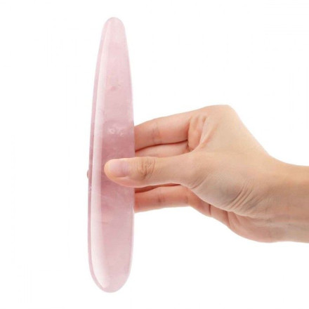 Массажер Le Wand Crystal Slim Wand из розового кварца 