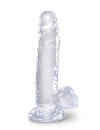 Прозрачный фаллоимитатор 7  Cock with Balls - 20,3 см. 