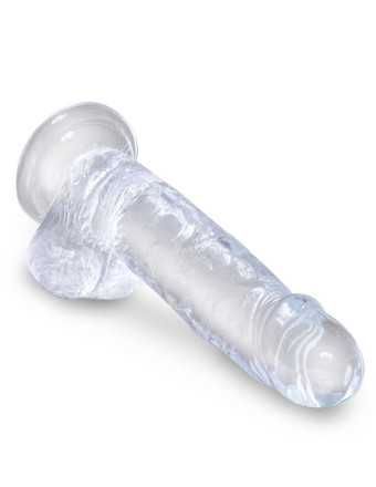 Прозрачный фаллоимитатор 7  Cock with Balls - 20,3 см. 