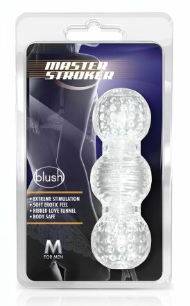 Прозрачный фигурный мастурбатор Master Stroker 