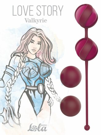 Набор из 4 бордовых вагинальных шариков Valkyrie 