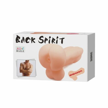 Мастурбатор-анус Back Spirit с мужским торсом и мошонкой 