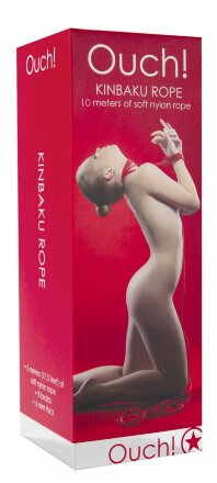 Красная веревка для бандажа Kinbaku - 10 м. 