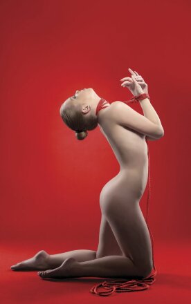 Красная веревка для бандажа Kinbaku - 10 м. 