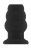 Чёрная анальная пробка с тоннелем №49 Small Hollow Tunnel Butt Plug 3 Inch - 7,7 см. 