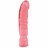 Большой розовый фаллоимитатор Crystal Jellies 12&quot; Big Boy - 29,5 см. 