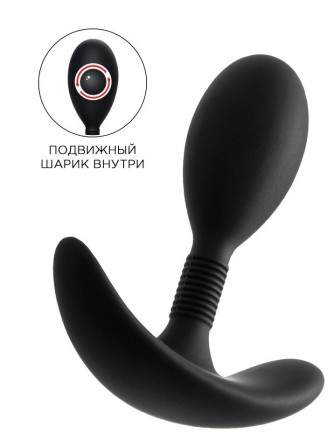 Черная анальная втулка Tord S - 8,5 см. 