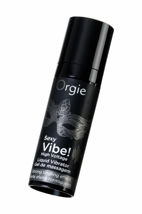 Гель для массажа ORGIE Sexy Vibe High Voltage с эффектом вибрации - 15 мл. 