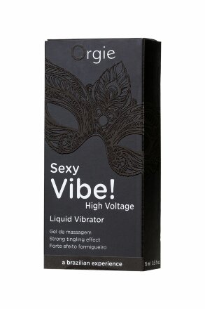 Гель для массажа ORGIE Sexy Vibe High Voltage с эффектом вибрации - 15 мл. 
