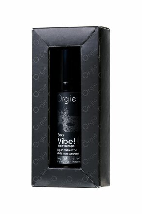 Гель для массажа ORGIE Sexy Vibe High Voltage с эффектом вибрации - 15 мл. 