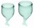 Набор темно-зеленых менструальных чаш Feel secure Menstrual Cup 