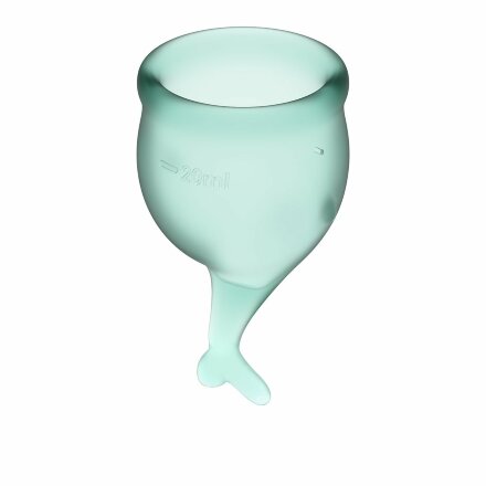 Набор темно-зеленых менструальных чаш Feel secure Menstrual Cup 