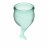 Набор темно-зеленых менструальных чаш Feel secure Menstrual Cup 