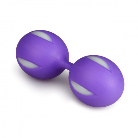 Фиолетовые вагинальные шарики Wiggle Duo 