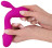 Лиловый вибратор-кролик Super Soft Silicone Rabbit Vibrator - 17,7 см. 