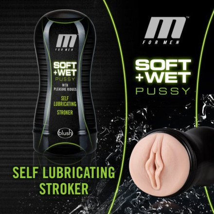 Мастурбатор-вагина Soft and Wet Pussy with Pleasure Ridges 