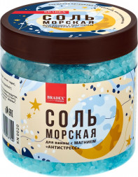 Морская соль для ванны с магнием  Антистресс  - 600 гр.