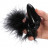 Пробка с хвостиком Black Bunny - 11 см. 