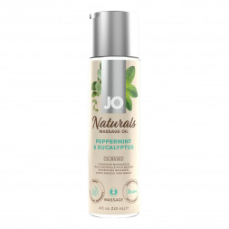 Массажное масло с ароматом перечной мяты и эвкалипта JO Naturals Peppermint &amp; Eucalyptus - 120 мл.