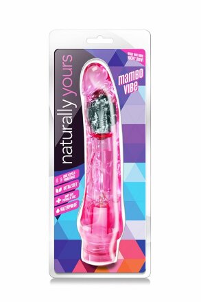 Розовый вибратор-реалистик Mambo Vibe - 22,8 см. 