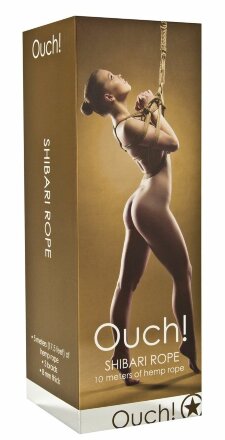Пеньковая верёвка для бондажа Shibari Rope - 10 м. 