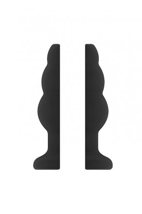 Чёрная анальная пробка с тоннелем №50 Medium Hollow Tunnel Butt Plug 4 Inch - 10,2 см. 