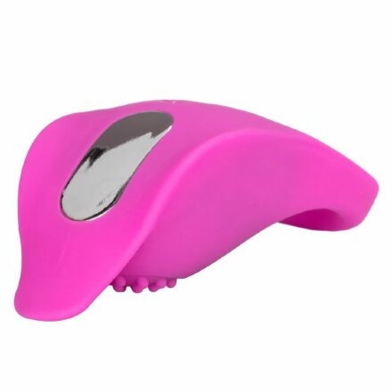 Ярко-розовое эрекционное виброкольцо Silicone Rechargeable Teasing Enhancer 